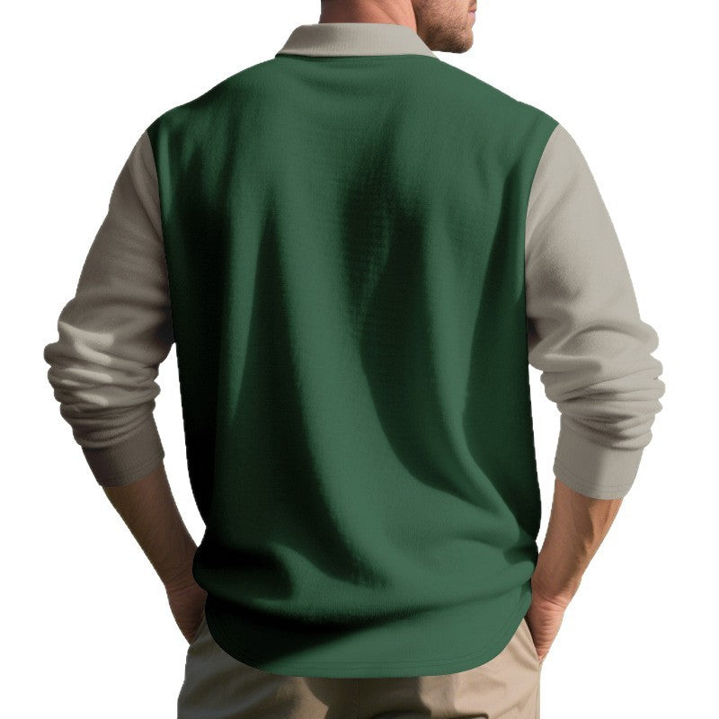 Golf Lapel Long-Sleeve Bottoming Shirt