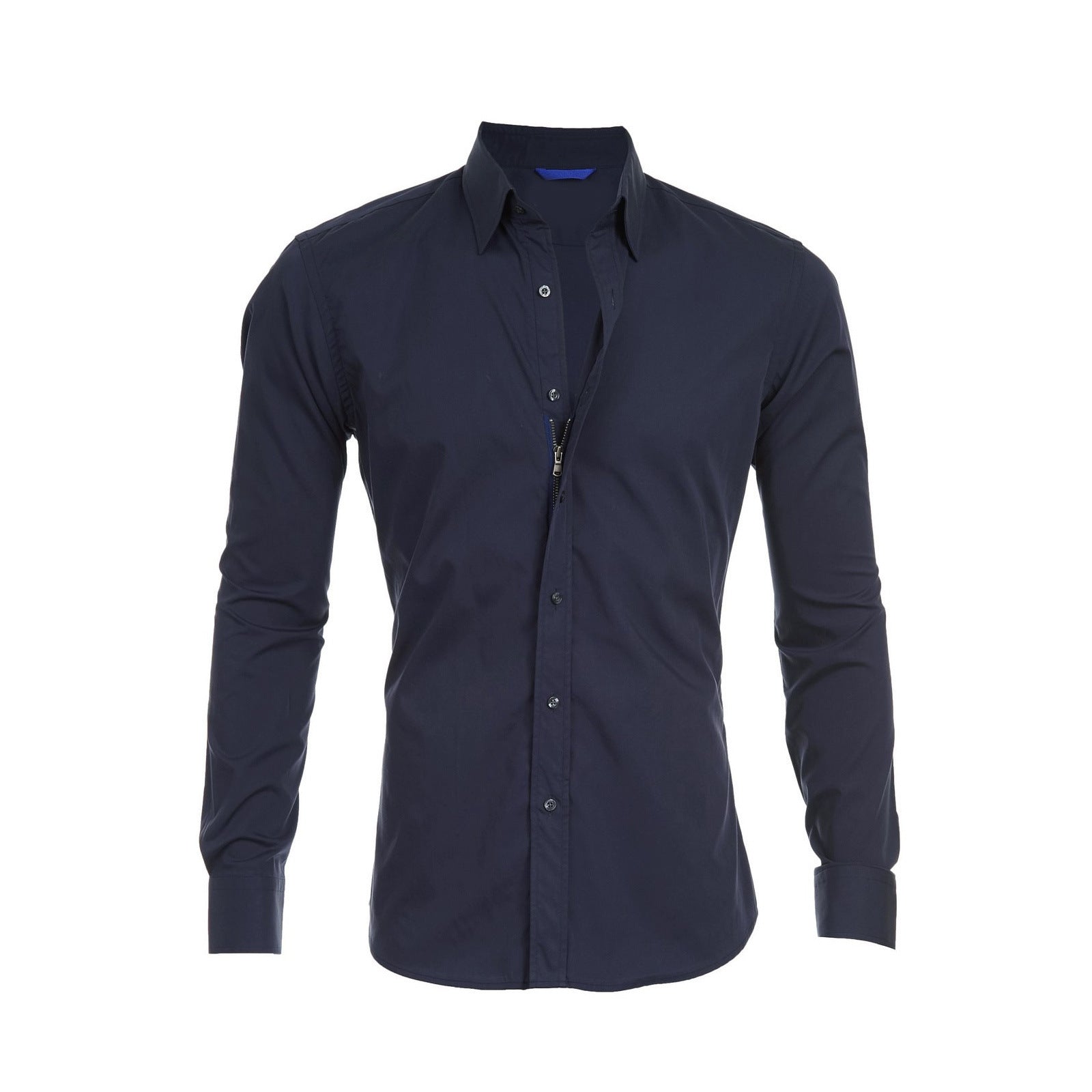 Men's Summer Long Sleeve Solid Color Button Cardigan