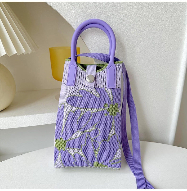 Knitted Mini All-match Small Portable Shoulder Bag