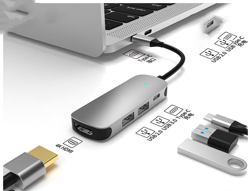 Multi-Function HDMI Hub Docking Station Notebook Converter