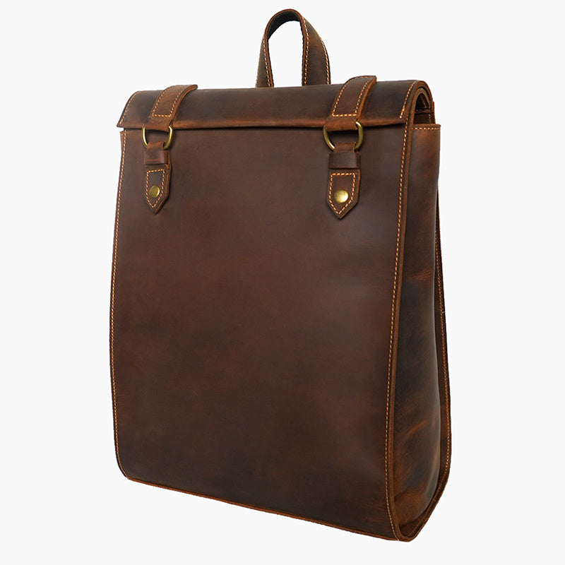 Men's Vintage Genuine Leather Backpack 40x30x15cm