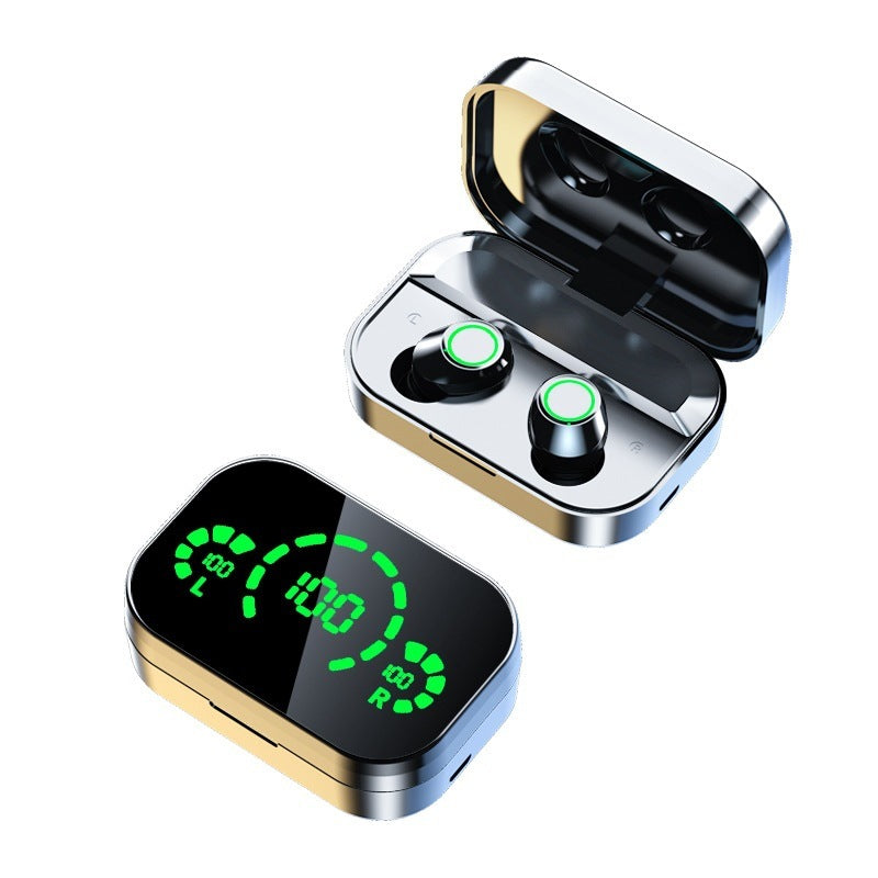 TWS Wireless Earbuds with Smart LED Display & Breathing Light Effect