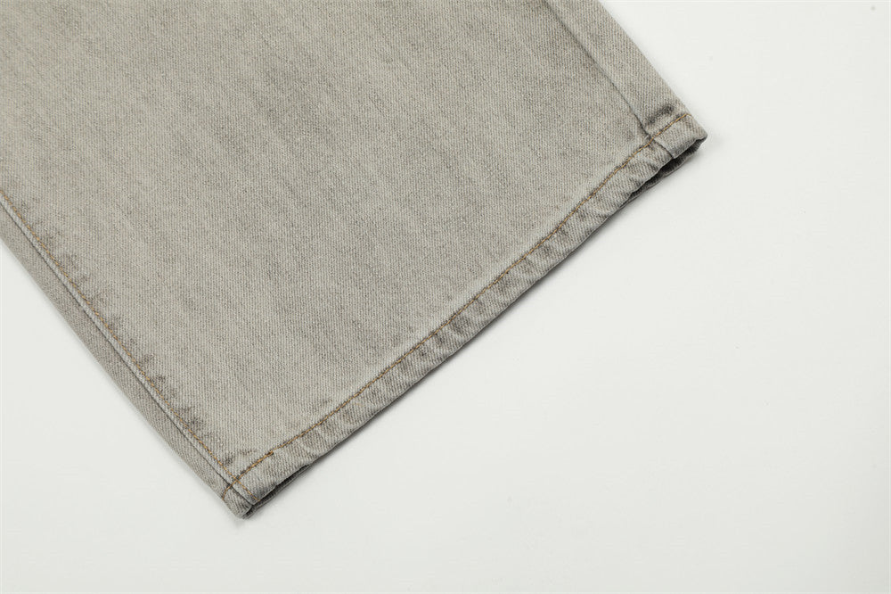 Men's Hand-painted Graffiti Ripped Jeans