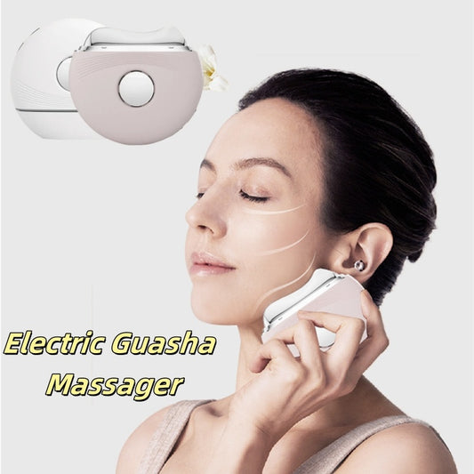 Electric Guasha Massager EMS Face Lifting Remove Edema Firming Skin