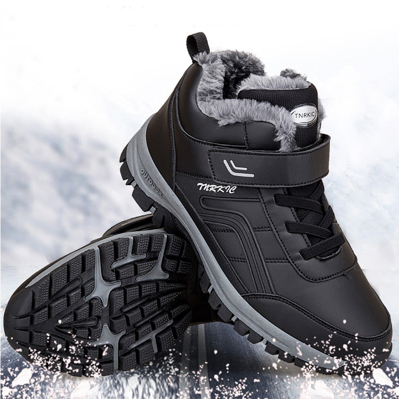 Bottes d'hiver chaudes et douces pour hommes et femmes avec scratch, chaussures de randonnée et d'escalade