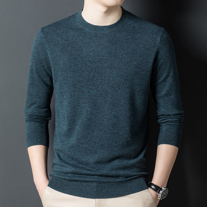 Men's Fashion Casual Pure Cashmere Knitted Bottoming Shirt