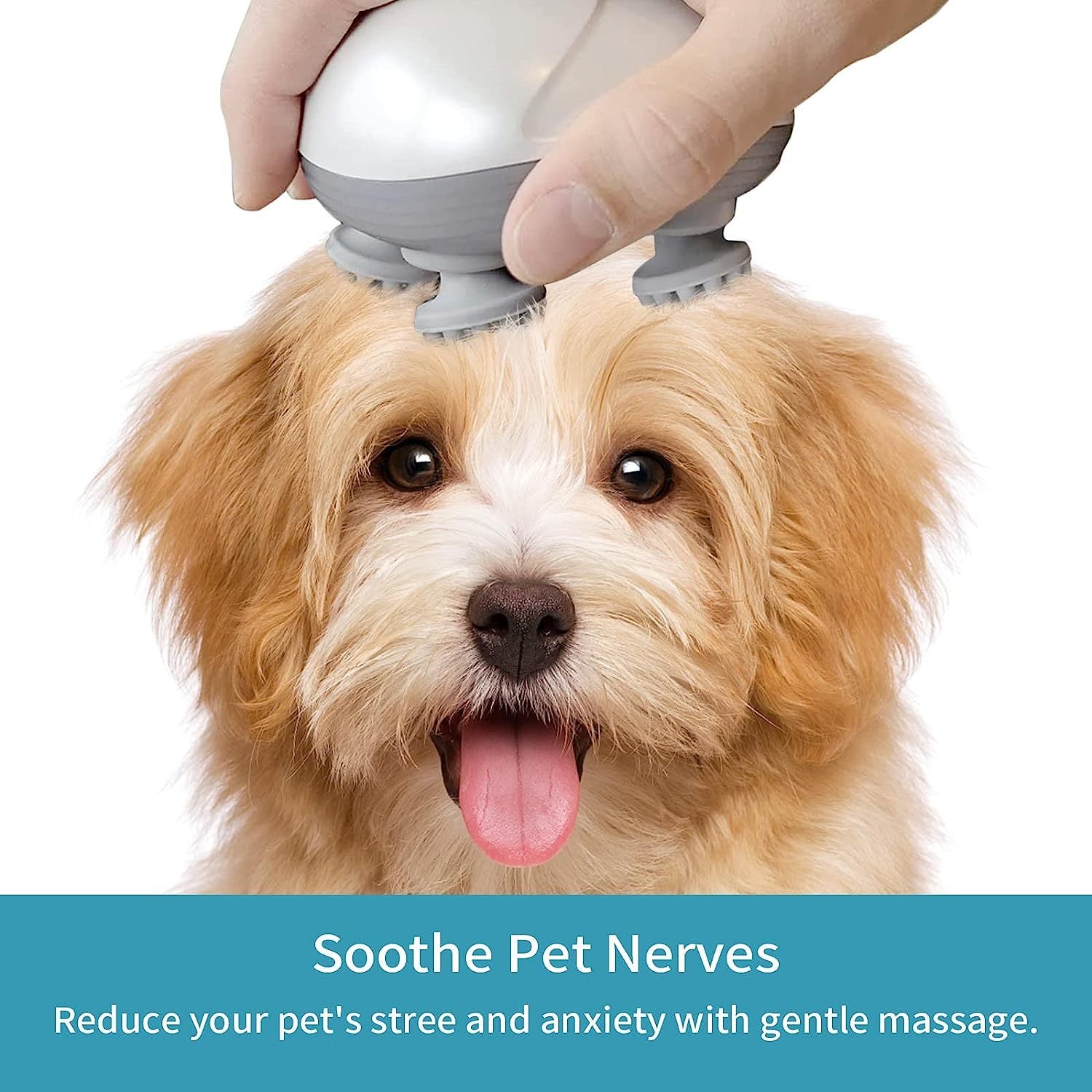 Electric Cat & Pet Massager with Back Scratcher for Deep Tissue Head, Neck & Shoulder Relief