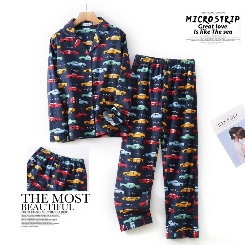 Ensemble de pyjama en flanelle à manches longues pour femme