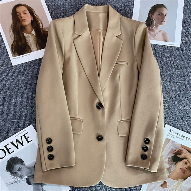 Casual Temperament Spring Autumn Street Style Small Suit Top