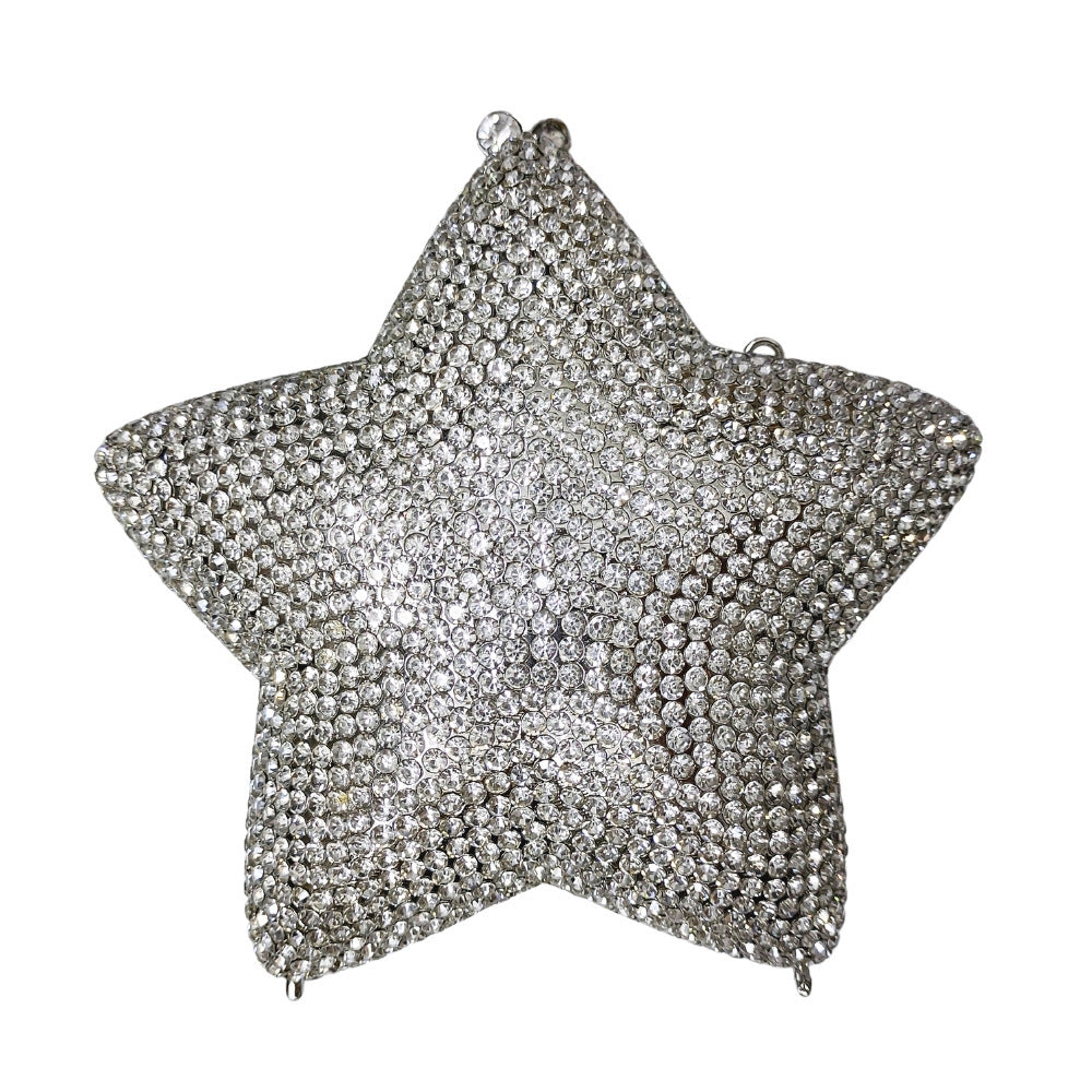 Little Star Studded Full Diamond Handbag with Colorful Gradient