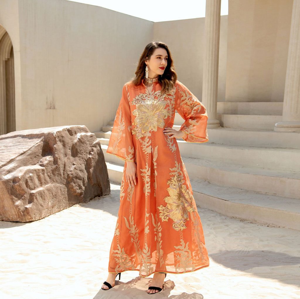 Robe à Paillettes Moyen-Orient Robe de Soirée de Célébrité de Luxe Léger Musulmane