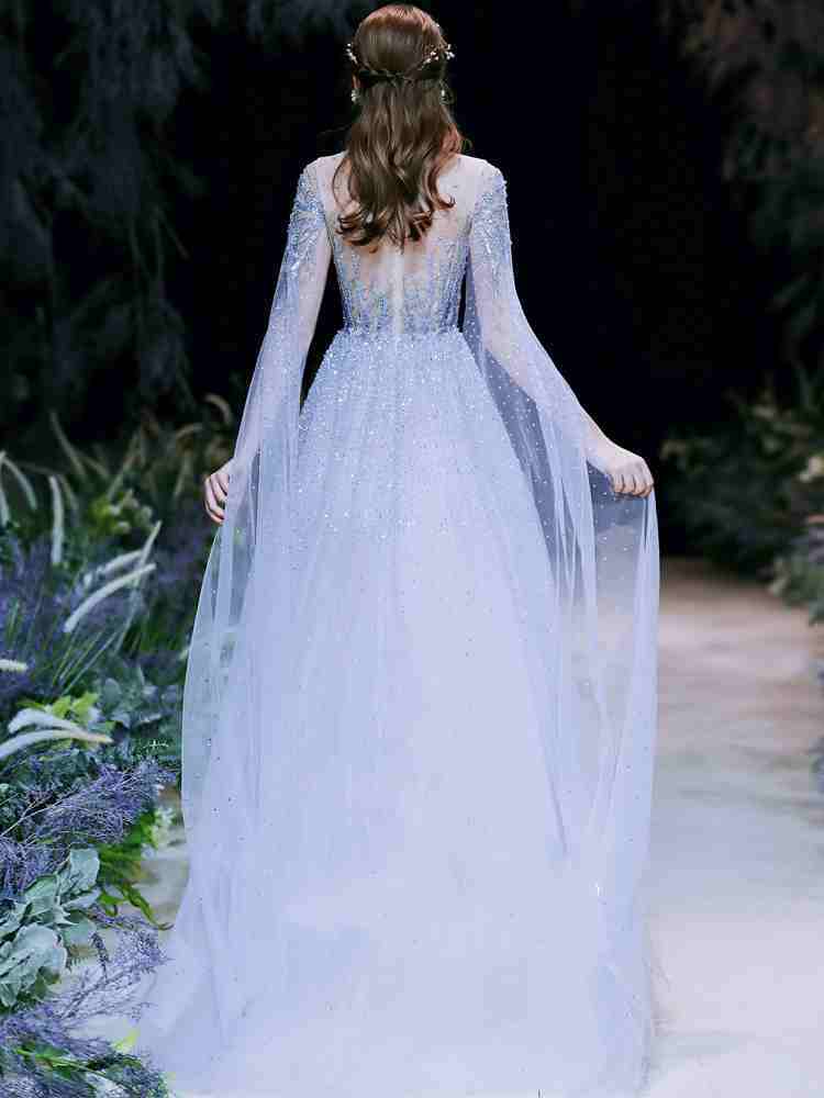 High-End Light Luxury Engagement Evening Dress for Wedding Banquet Women