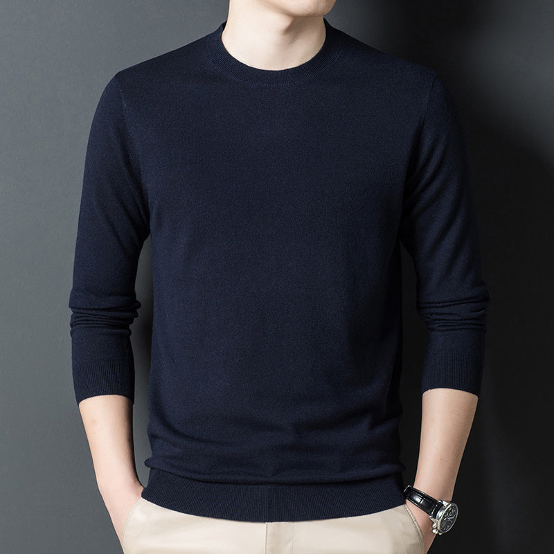 Chemise décontractée en pur cachemire tricoté pour homme