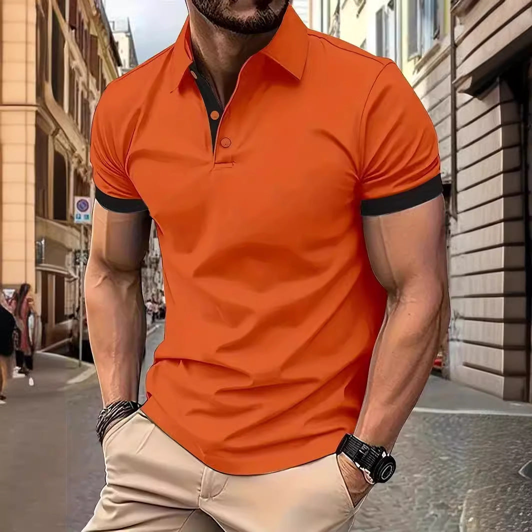 Men's Short Sleeve Summer Casual Business Polo Shirt