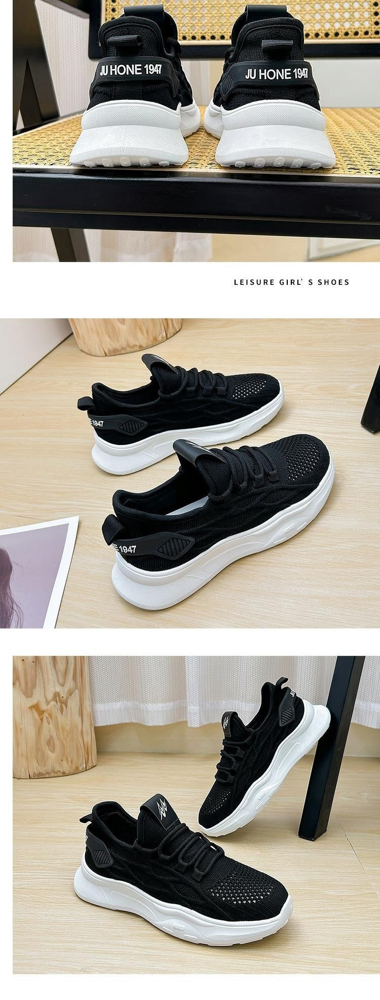 Breathable Women's Casual Sneakers Low Top Student Shoes