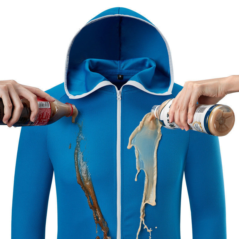 Hydrophobic Ice Silk Fishing Suit with Black Technology