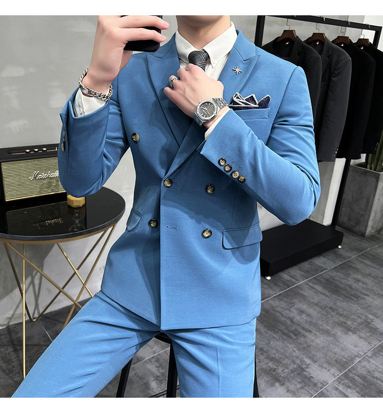 Men's Business Formal High-grade British Style Suit