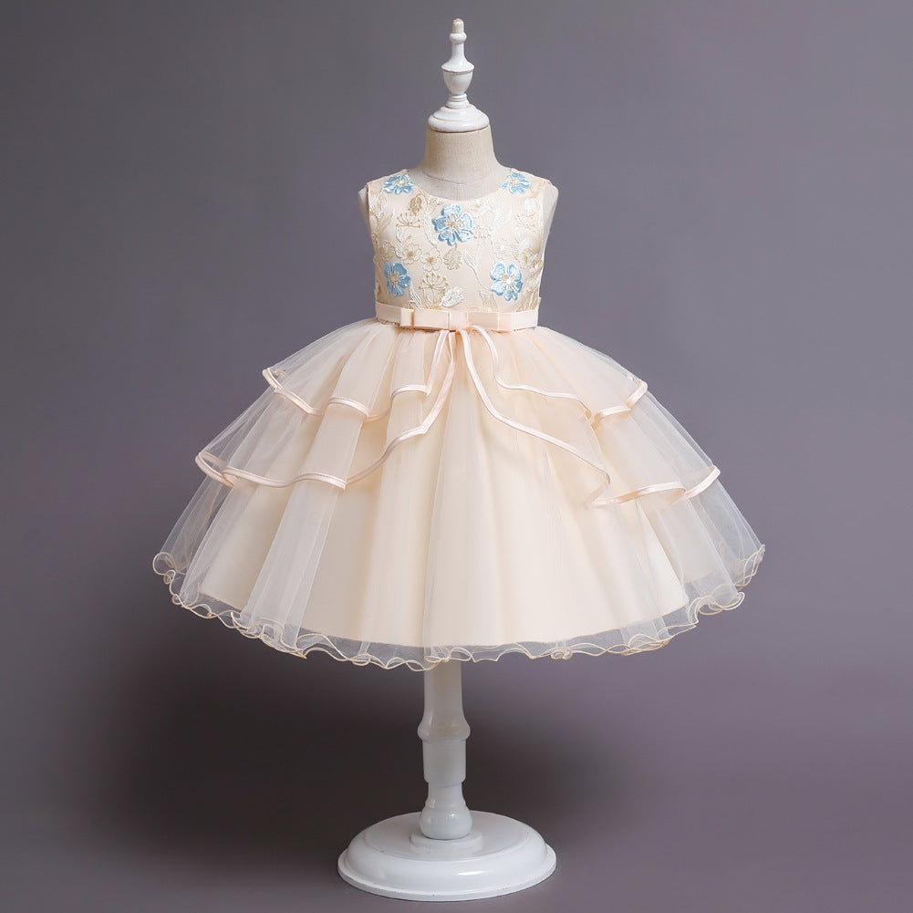 Personalized Girls' Short Princess Dress in Multiple Colors