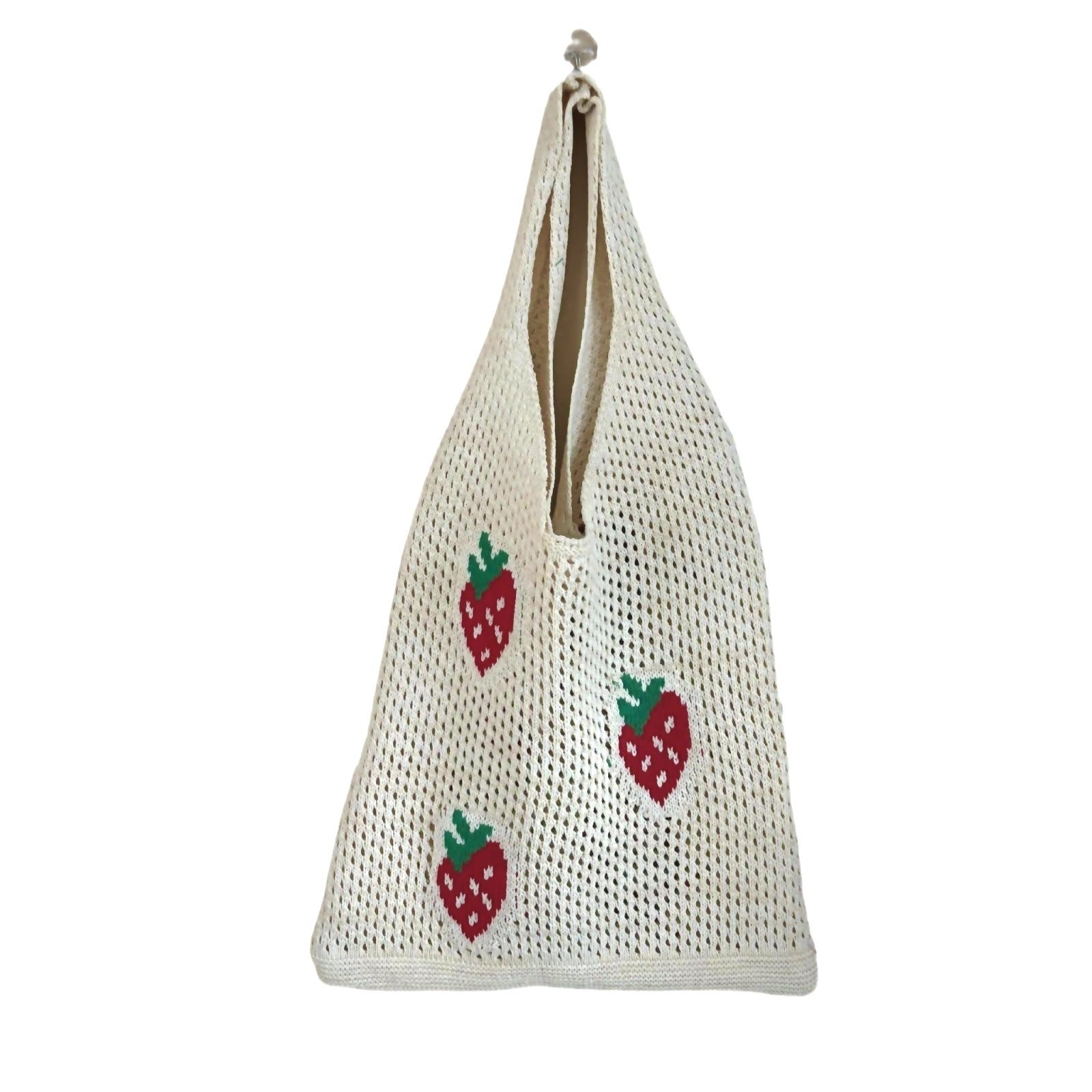 Strawberry Knitted Hollow Bag Polyester Urban Simplicity