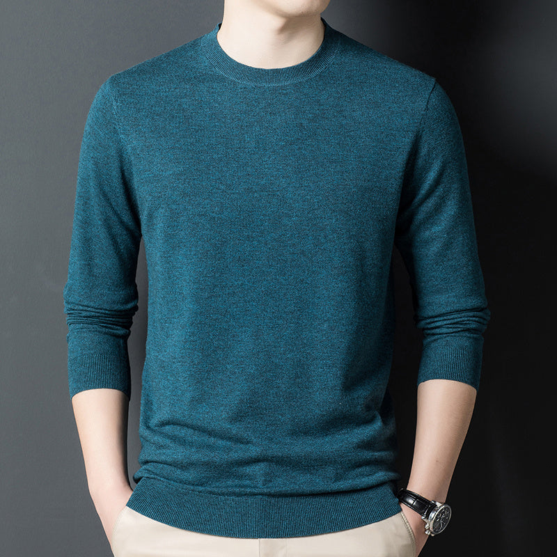 Men's Fashion Casual Pure Cashmere Knitted Bottoming Shirt