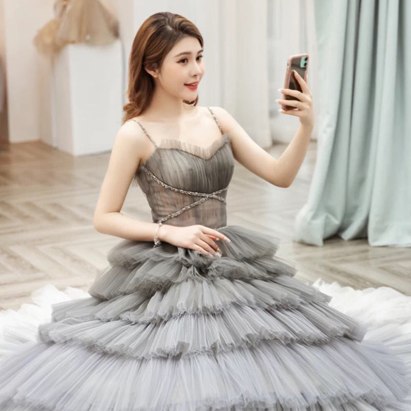 Robe en polyester dégradé Dream Star pour femme
