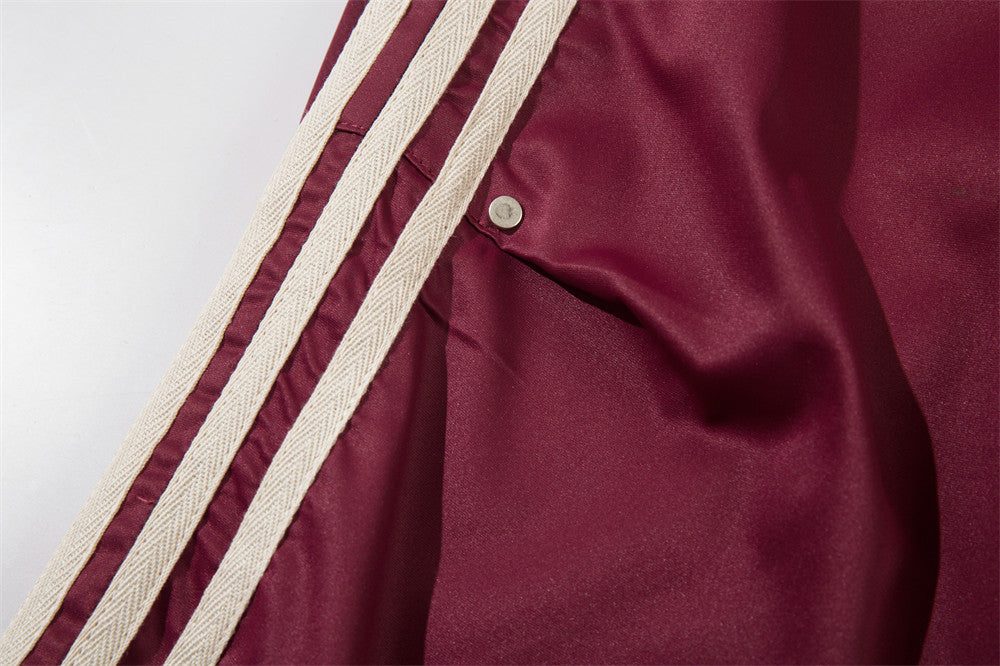 Men's Casual Mechanical Style Striped Trousers