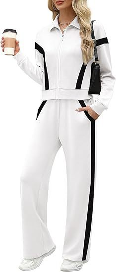Sweatshirt Wide Leg Track Pants Sportswear