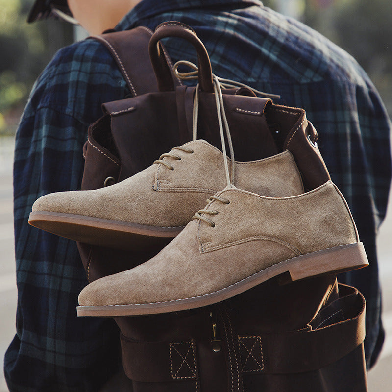 British Style Frosted Leather Board Shoes