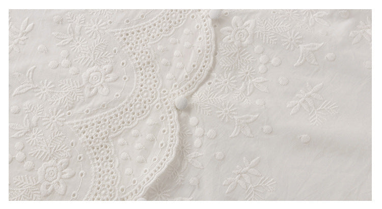 Summer Temperament Design Minority Bubble Sleeve Shirt