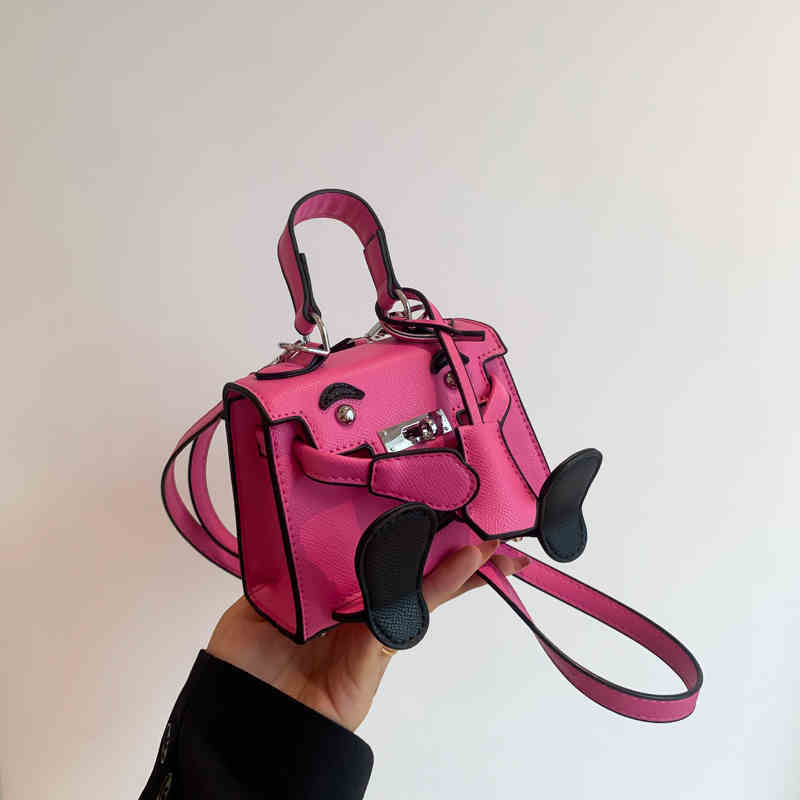 Kelly Mini PU Leather Messenger Bag with Lock Closure