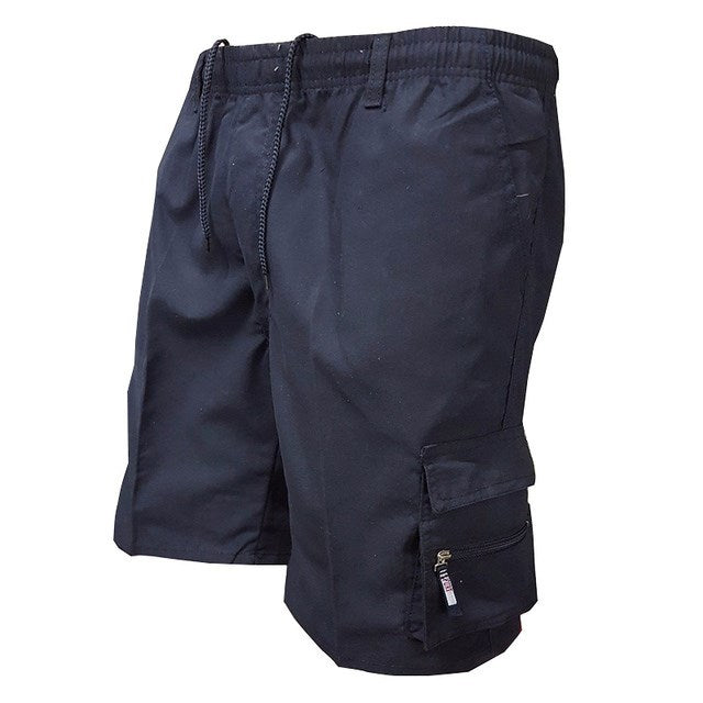 Short de sport en molleton de polyester multicolore pour homme