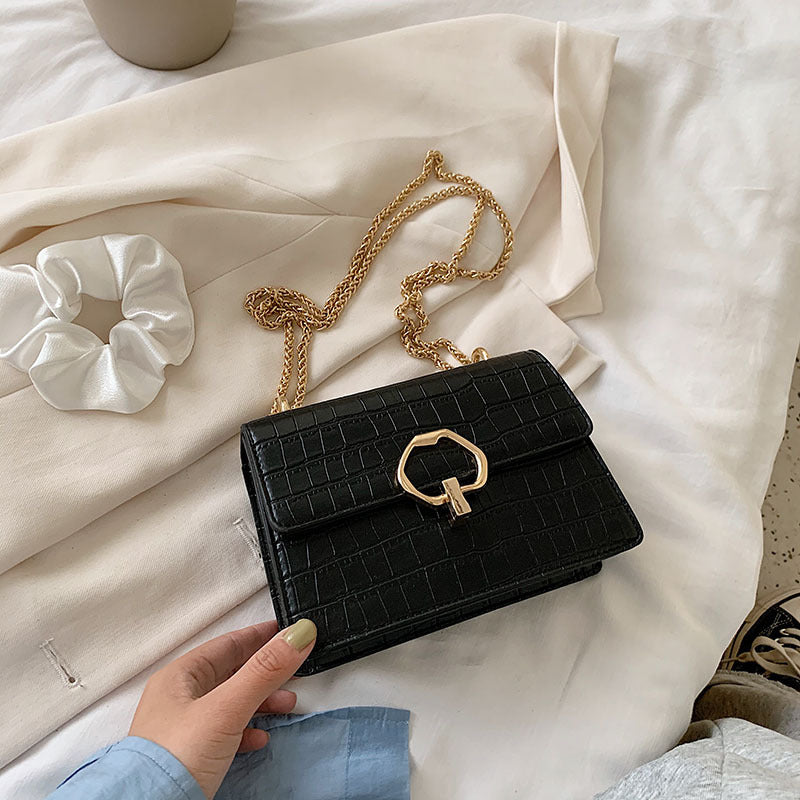 Western style one shoulder messenger small square bag