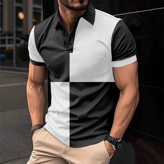 Casual Sports Short Sleeve Polo Shirt Men Clothing