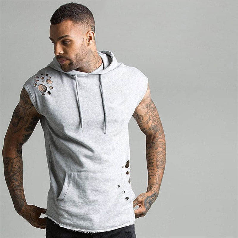 Men's Cotton Blend Sleeveless Running & Training Sports Suit