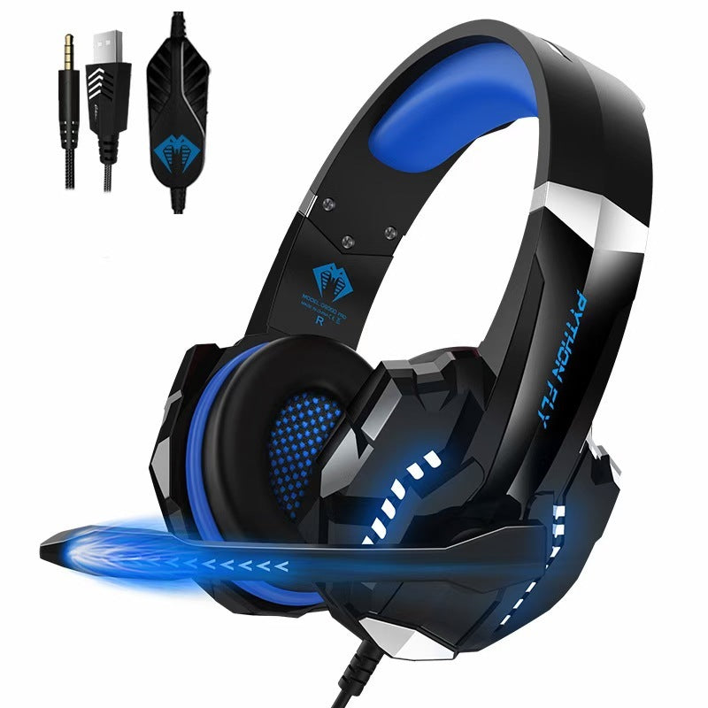 Casque de jeu USB filaire avec micro, câble tressé de 3 m, haut-parleurs de 50 mm