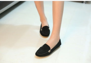 Spring and summer flat shoes Peas shoes casual women's shoes driving shoes Mom shoes a pedal
