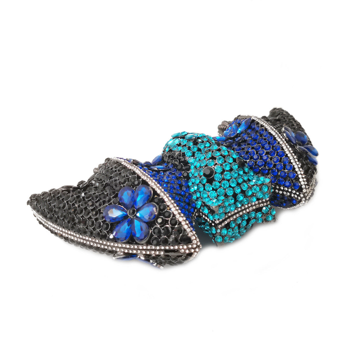 Pochette de Soirée Chauve-Souris Halloween de Luxe Strass Diamants 18CM