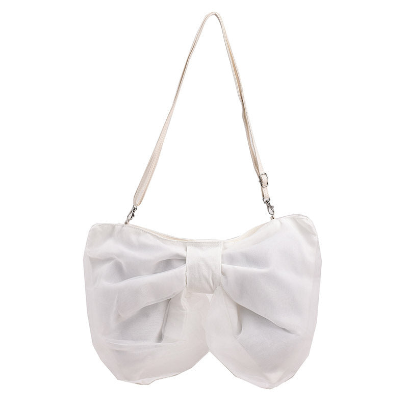 Butterfly Knot Personalized Soft Shoulder Crossbody Bag 39CM