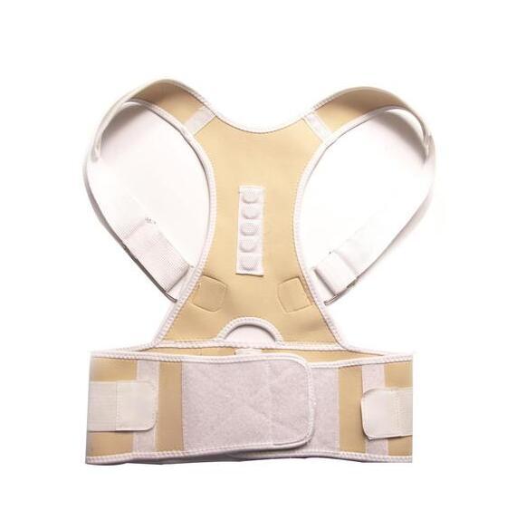 Posture Support Spine Brace Corrector - Black & Beige, S-XXL