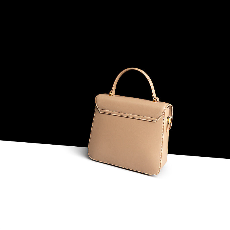 Leather Cowhide Women's Retro Square Shoulder Bag