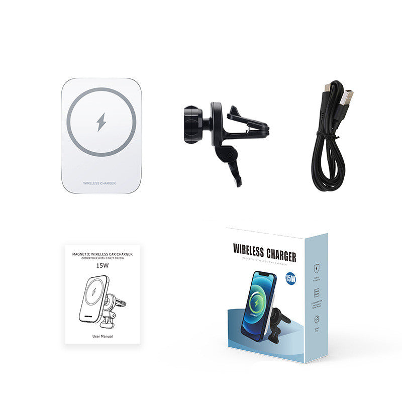Magnetic Wireless 15W Car Phone Holder for Apple 12 Series