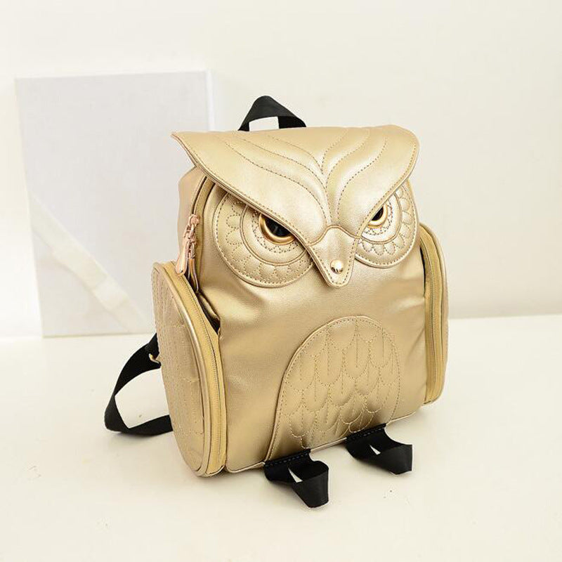 Women's Owl backpack, fashion trendy cartoon Backpack