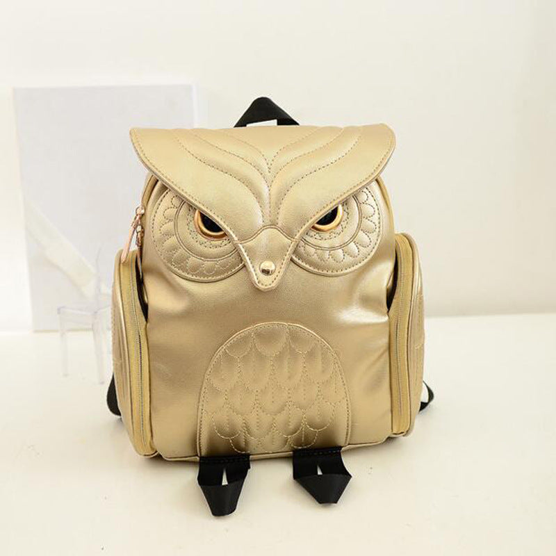 Women's Owl backpack, fashion trendy cartoon Backpack