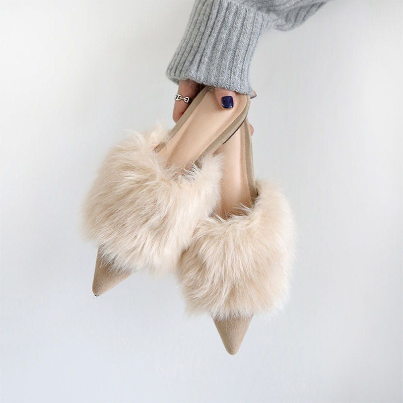 Flat Bottom Fleece Slippers with Rubber Sole – Free Shipping
