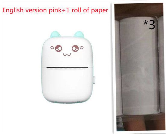 Mini Portable Pocket Printer USB Thermal Paper Student Wrong Question Machine