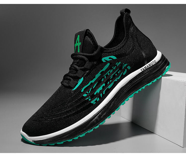 Chaussures de course décontractées respirantes pour hommes Semelle souple en mesh