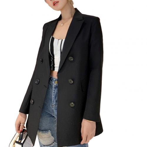 Slim Fit Polyester Fiber Blazer