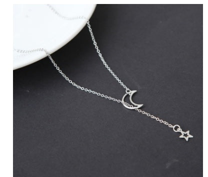Simple Moon Star Necklace Clavicle Chain Short Necklace
