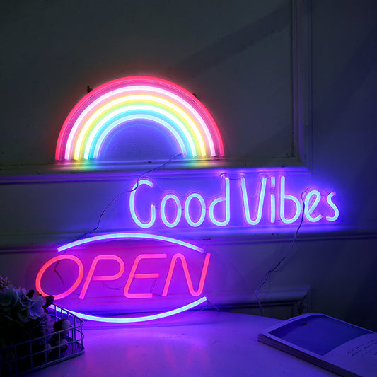 LED Neon Light with Acrylic Back Panel USB Powered Room Night Decoration