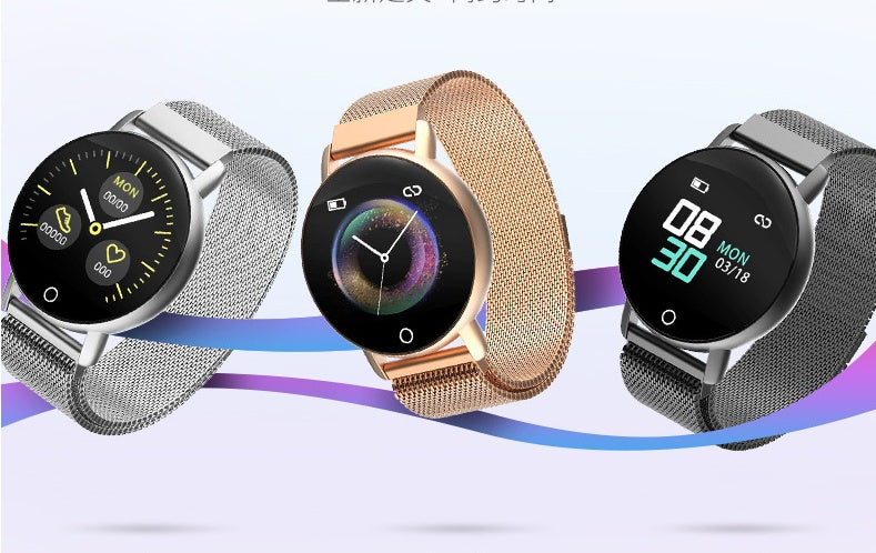 Smart Wristband 1.3" Silicone Heart Rate Monitor with Sleep & Activity Tracking